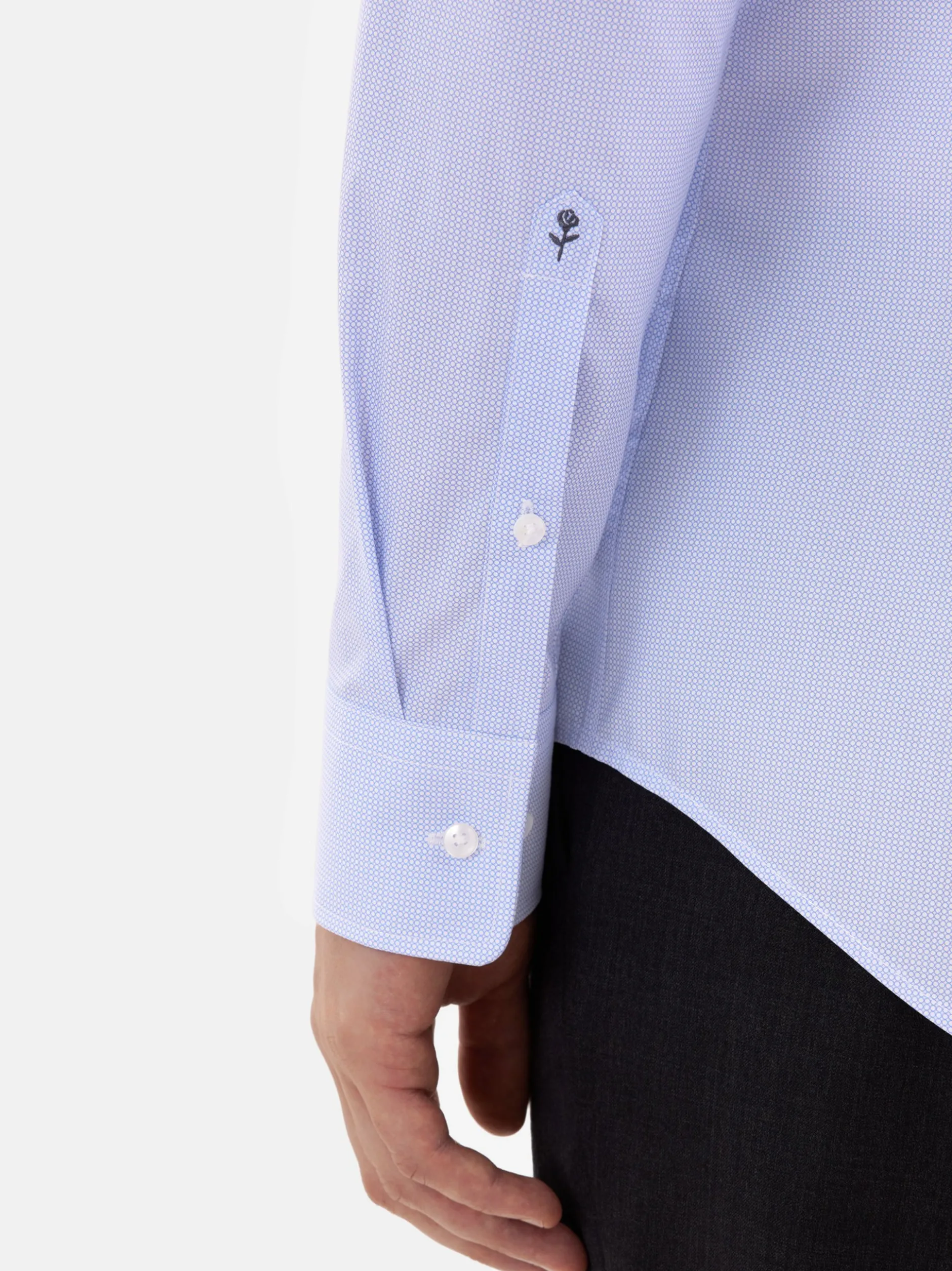 Seidensticker Herren Business Hemd - Shaped Fit in blau