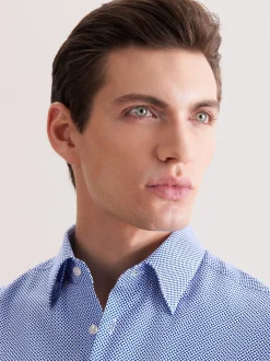 Seidensticker Herren Business Hemd - Regular Fit in blau