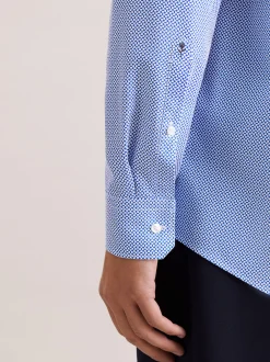 Seidensticker Herren Business Hemd - Regular Fit in blau
