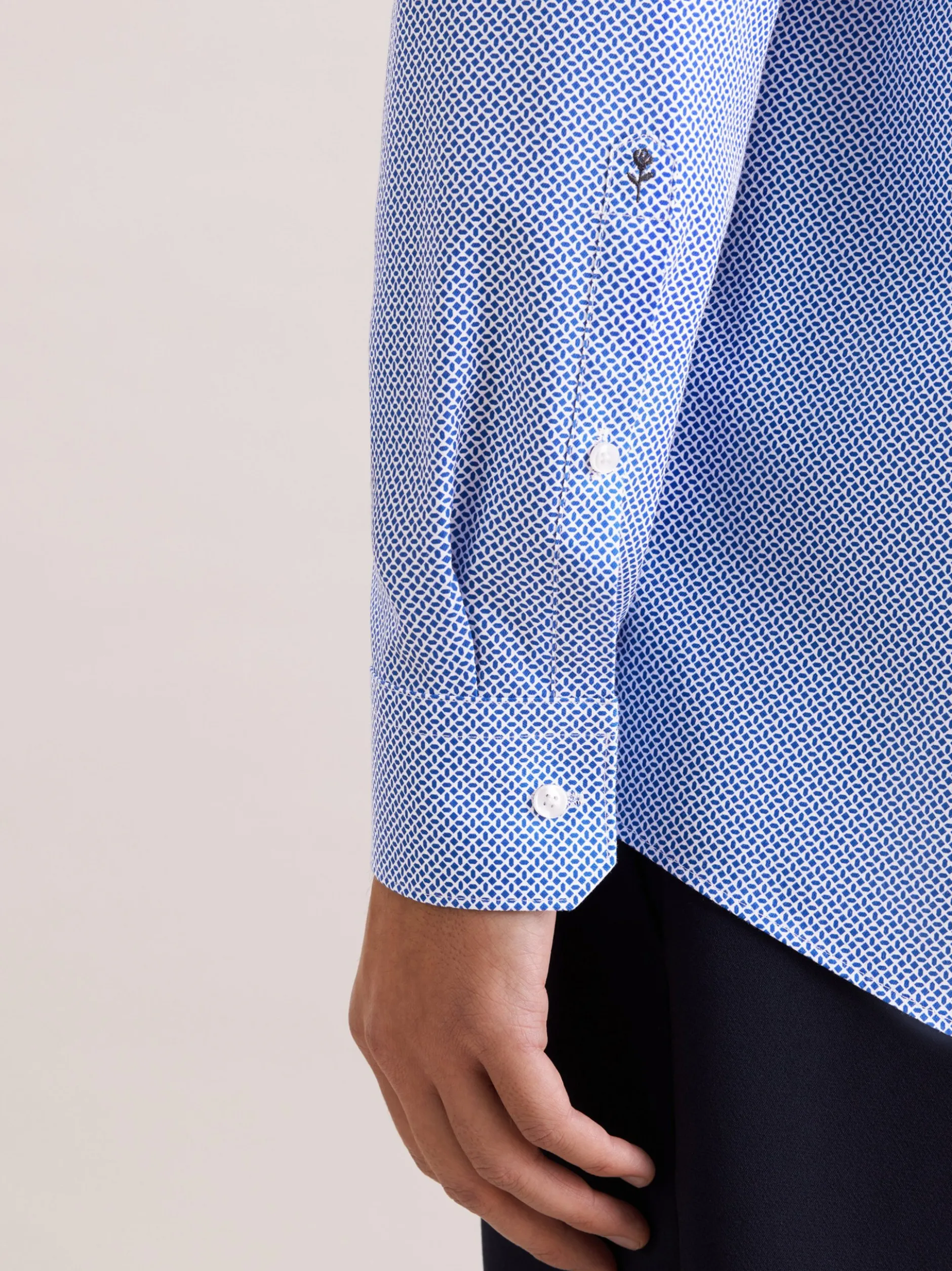 Seidensticker Herren Business Hemd - Regular Fit in blau