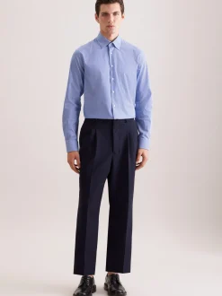 Seidensticker Herren Business Hemd - Regular Fit in blau