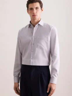 Seidensticker Herren Business Hemd - Regular Fit in grau