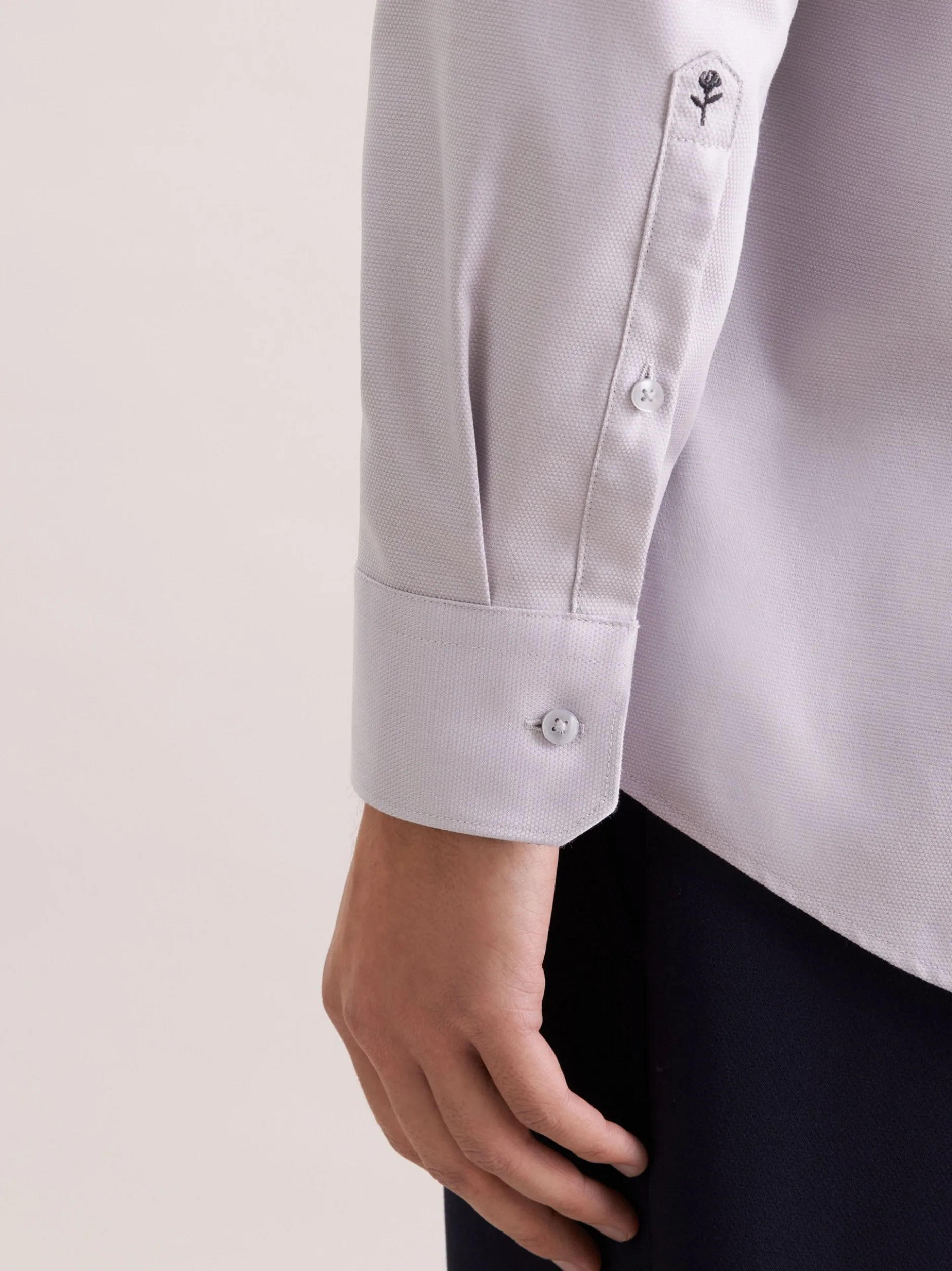 Seidensticker Herren Business Hemd - Regular Fit in grau