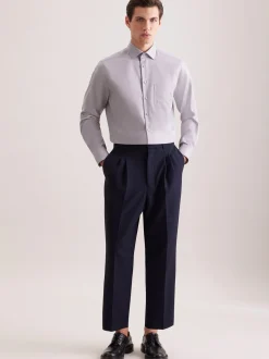 Seidensticker Herren Business Hemd - Regular Fit in grau