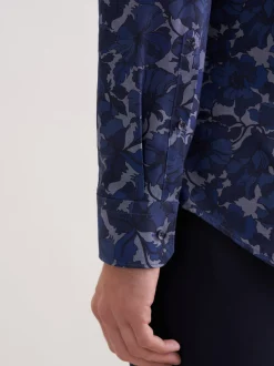 Seidensticker Herren Business Hemd - Shaped Fit in blau