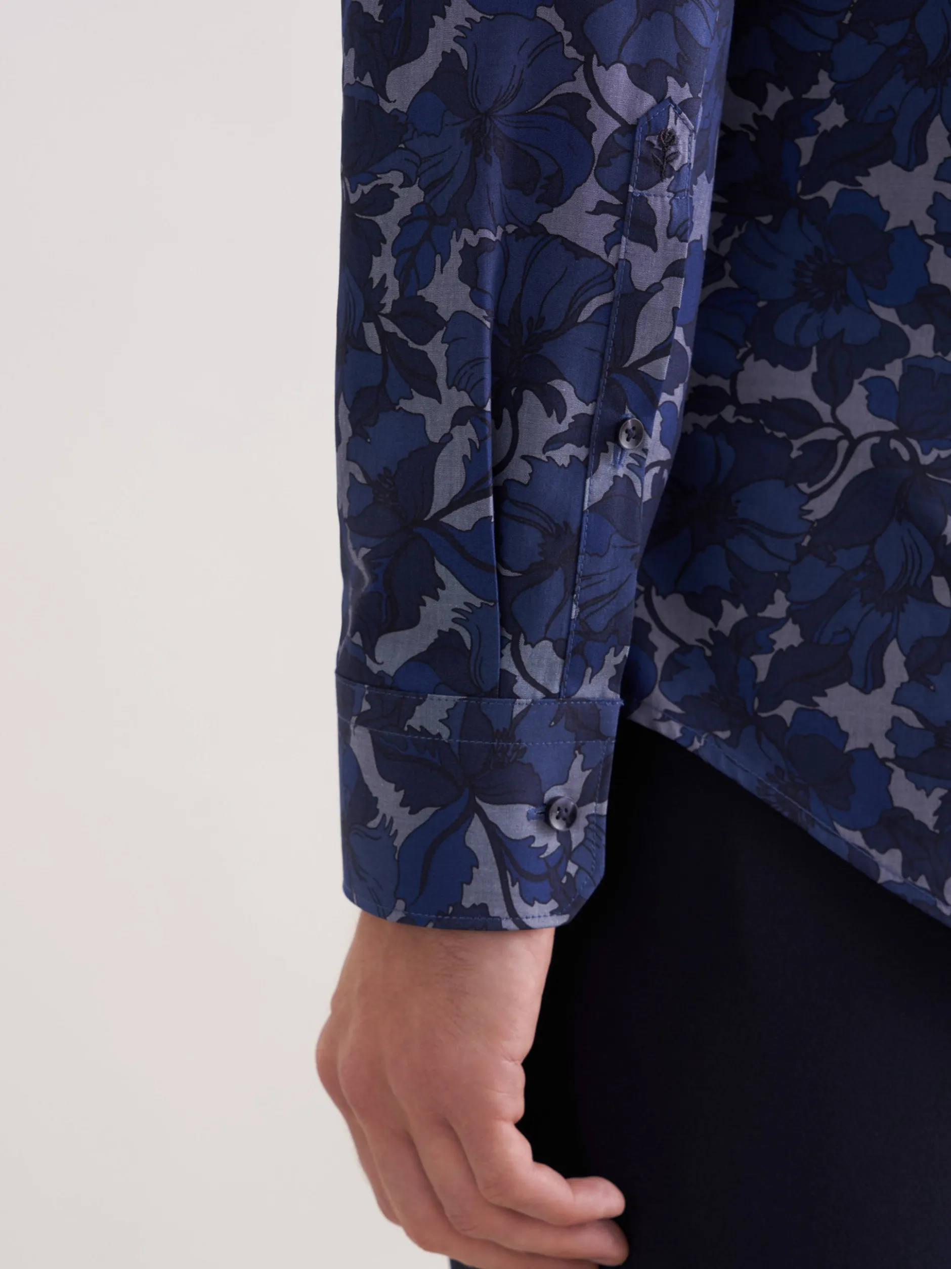Seidensticker Herren Business Hemd - Shaped Fit in blau