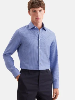 Seidensticker Herren Business Hemd - Slim Fit in blau