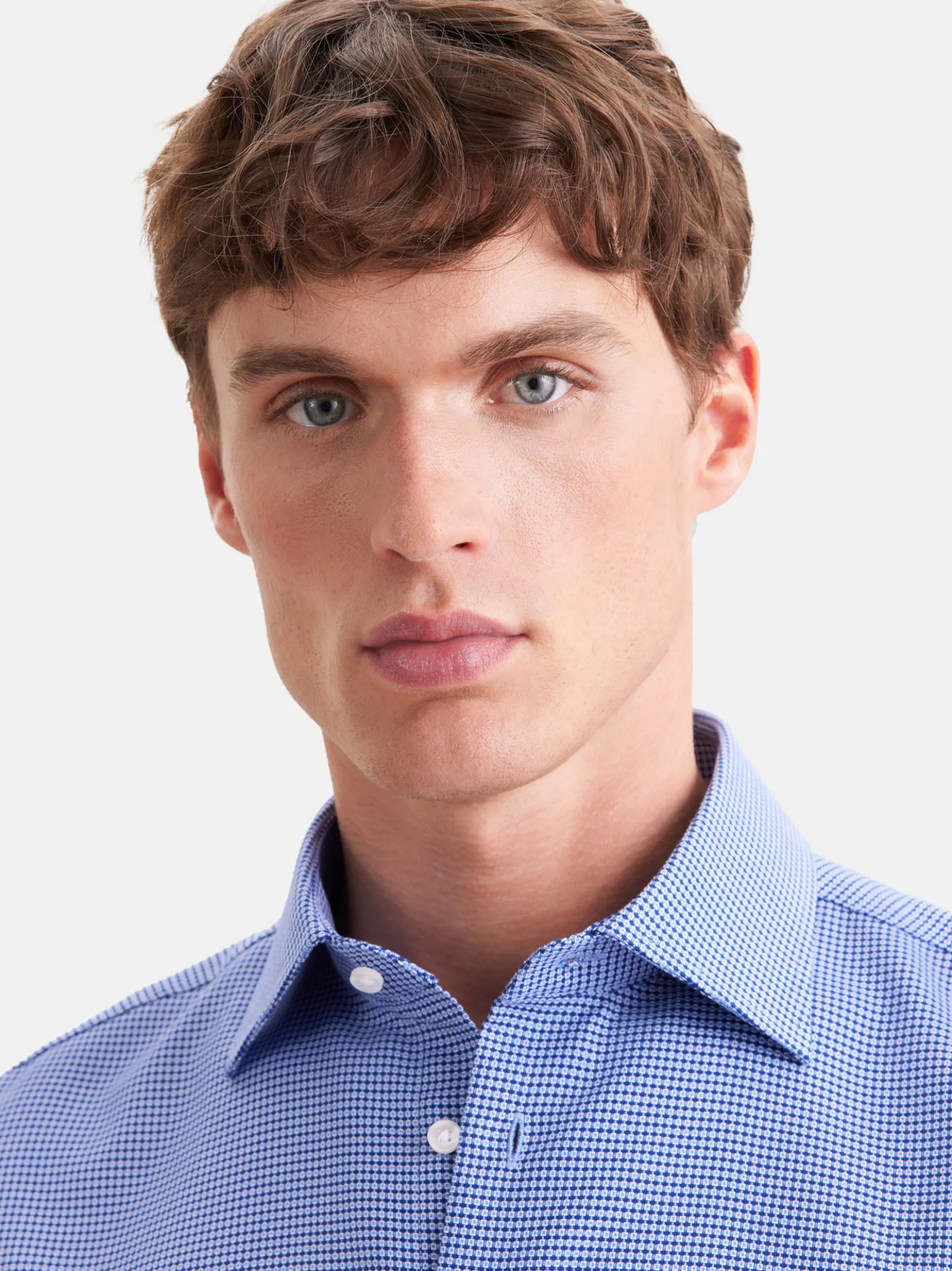 Seidensticker Herren Business Hemd - Slim Fit in blau