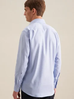 Seidensticker Herren Business Hemd - Regular Fit in blau