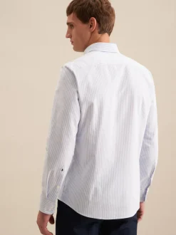 Seidensticker Herren Casual Hemd - Slim Fit in blau