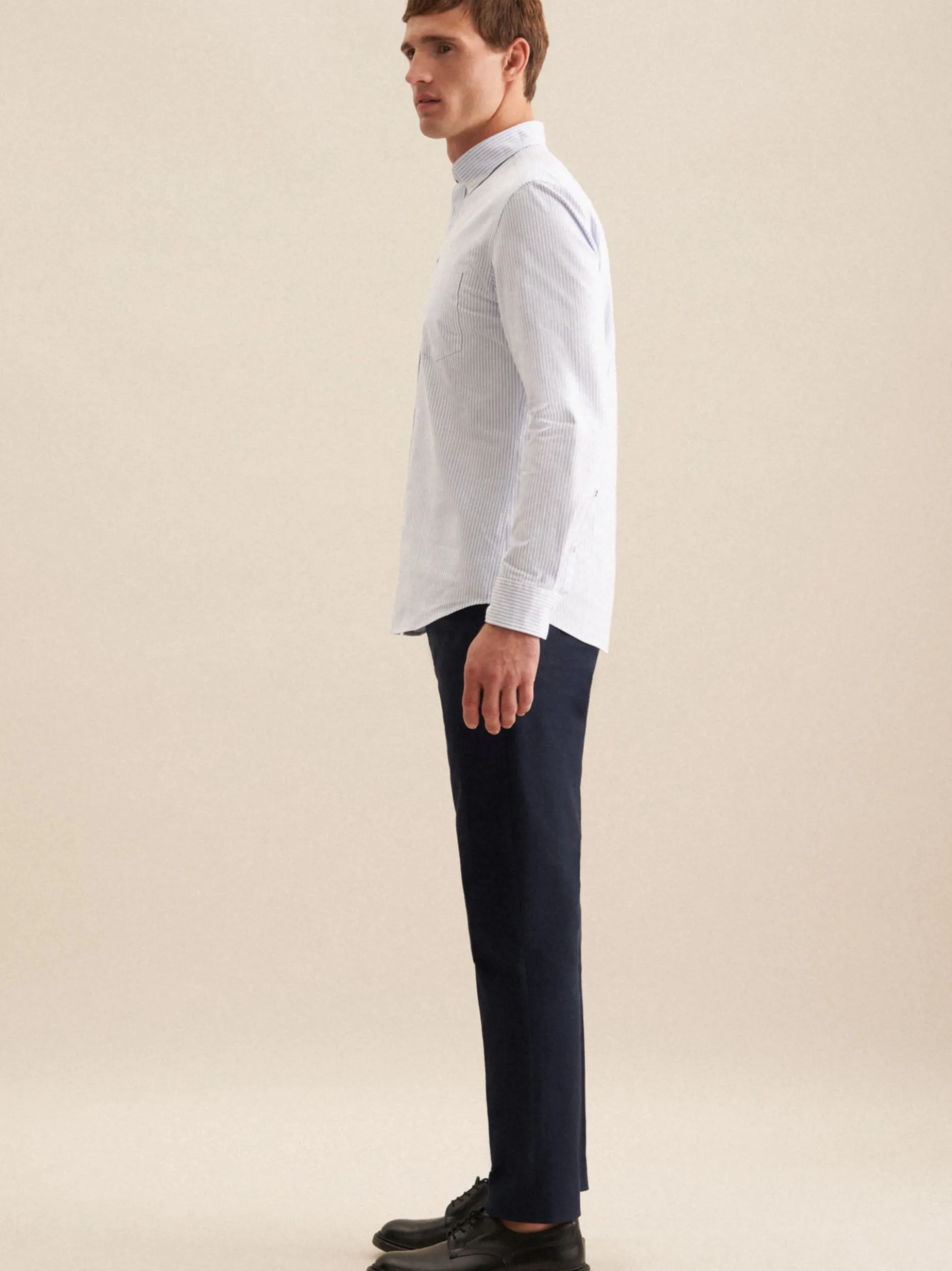 Seidensticker Herren Casual Hemd - Slim Fit in blau