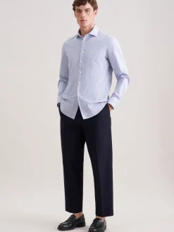 Seidensticker Herren Casual Hemd - Slim Fit in hellblau