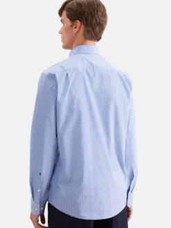 Seidensticker Herren Casual Hemd - Regular Fit in hellblau