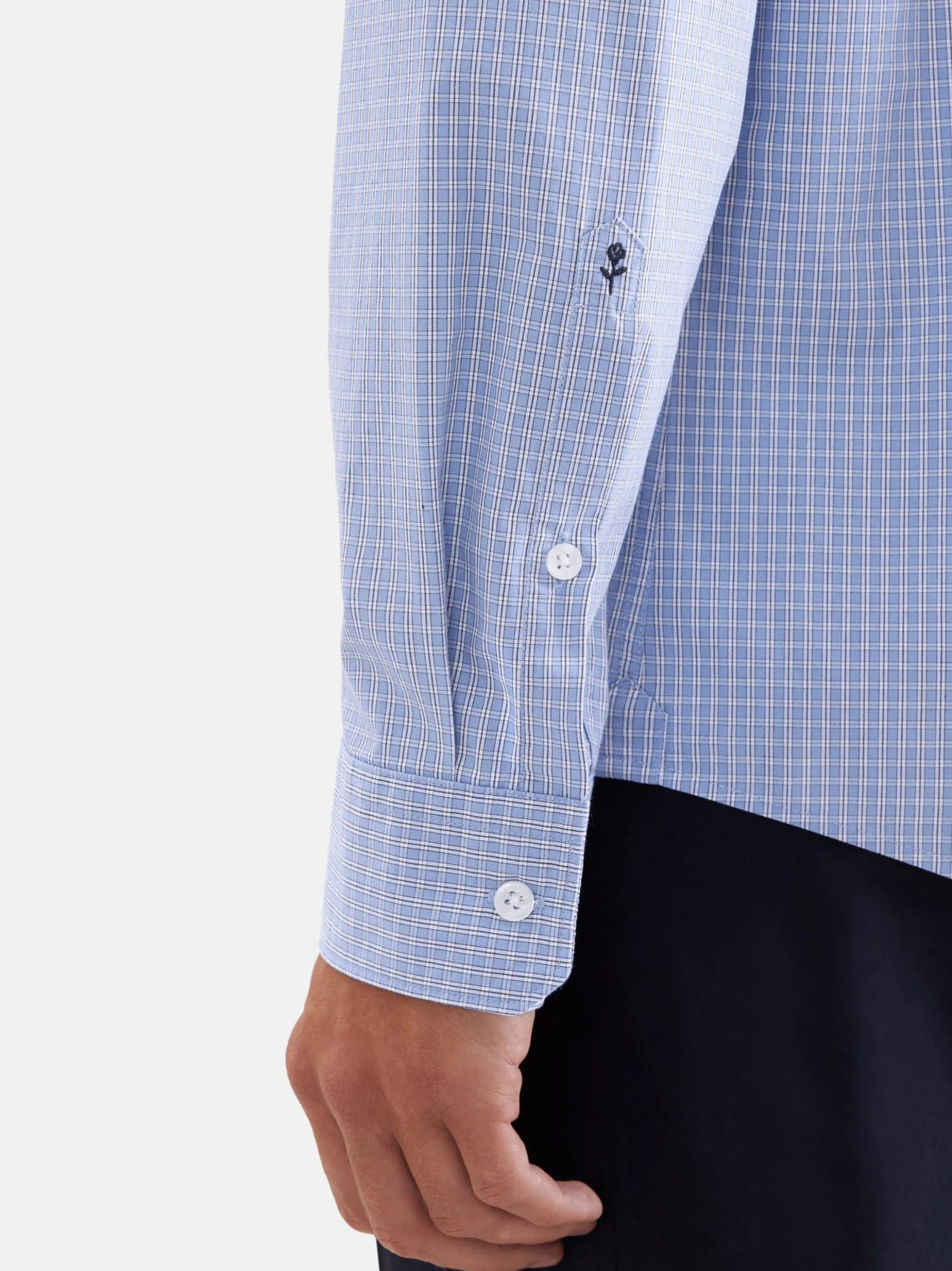 Seidensticker Herren Casual Hemd - Regular Fit in hellblau