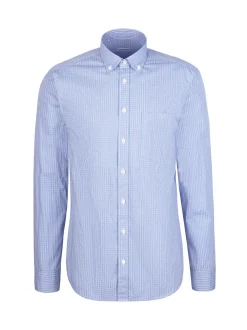 Seidensticker Herren Casual Hemd - Regular Fit in hellblau