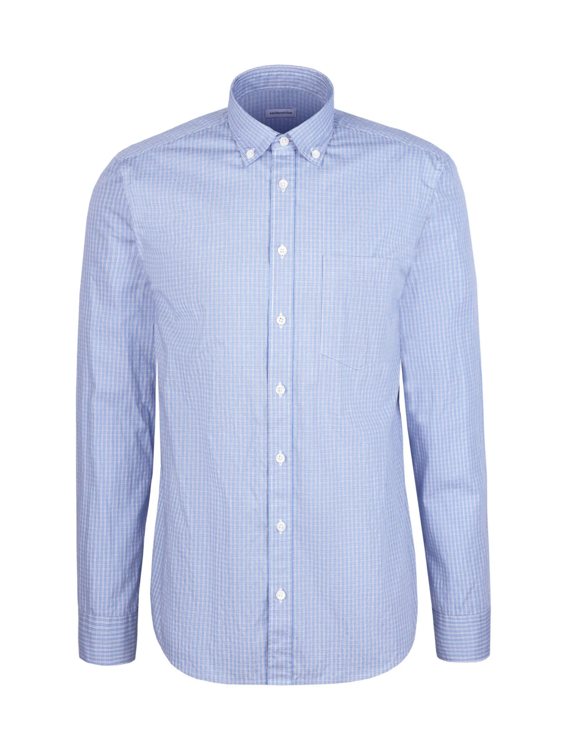 Seidensticker Herren Casual Hemd - Regular Fit in hellblau