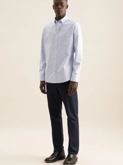 Seidensticker Herren Casual Hemd - Slim Fit in blau