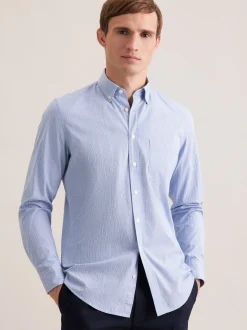 Seidensticker Herren Casual Hemd - Slim Fit in hellblau