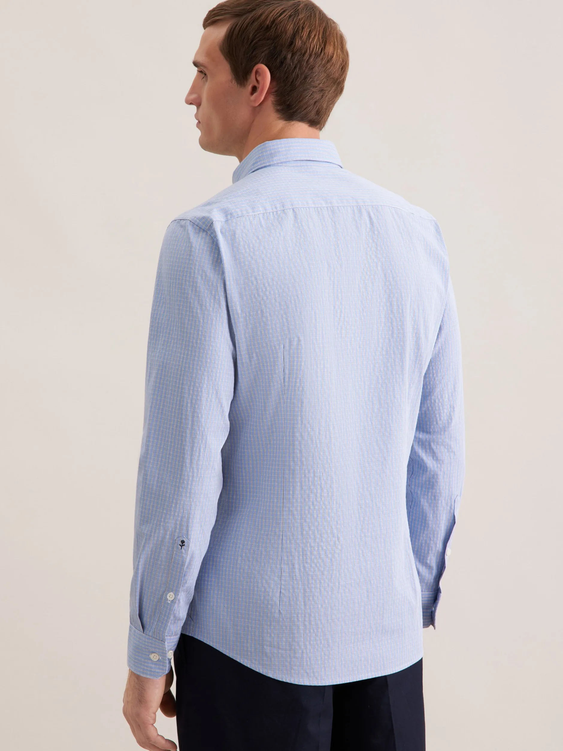 Seidensticker Herren Casual Hemd - Slim Fit in hellblau