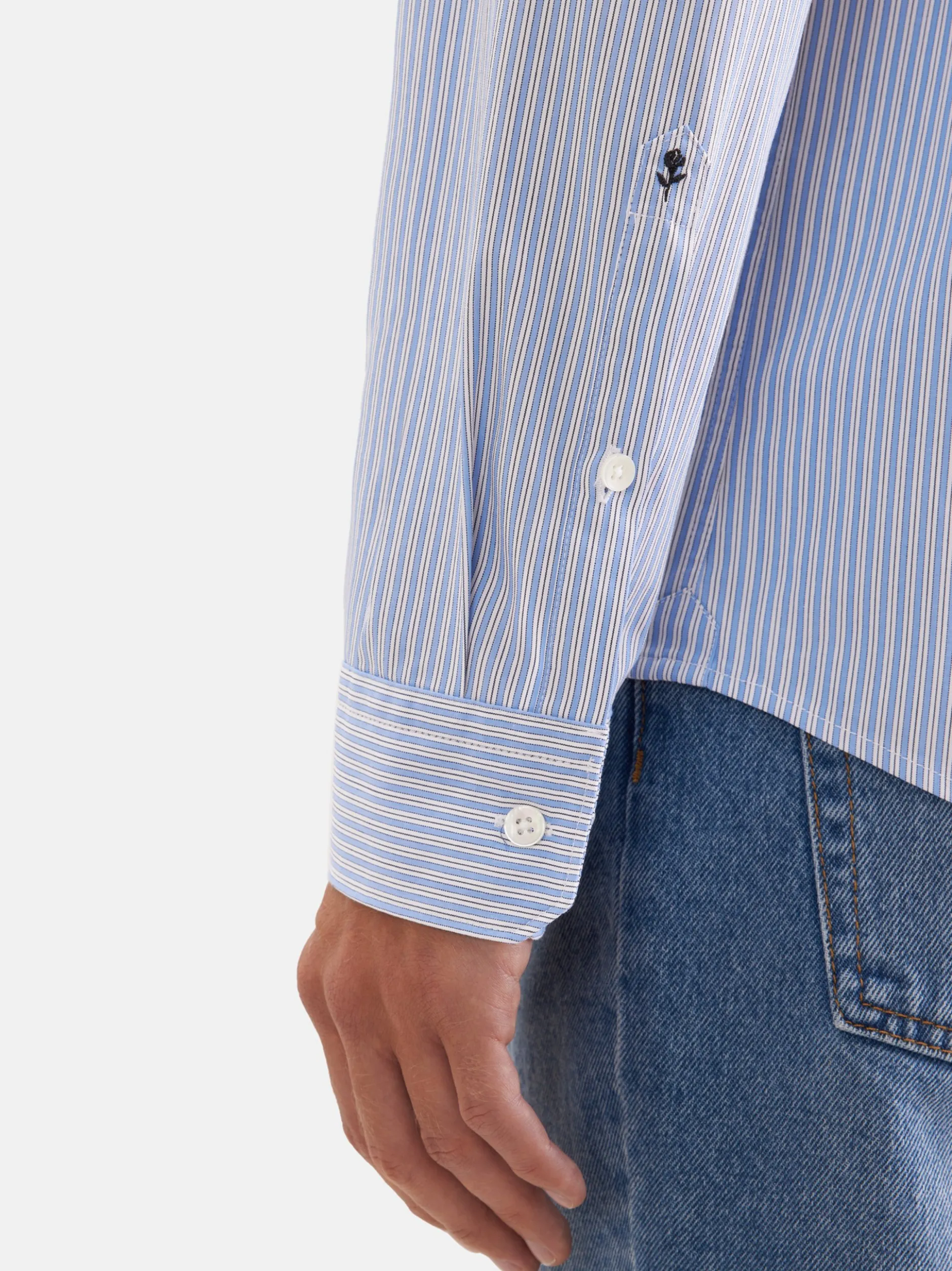 Seidensticker Herren Casual Hemd - Regular Fit in hellblau