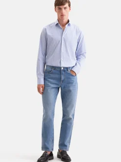 Seidensticker Herren Casual Hemd - Regular Fit in hellblau