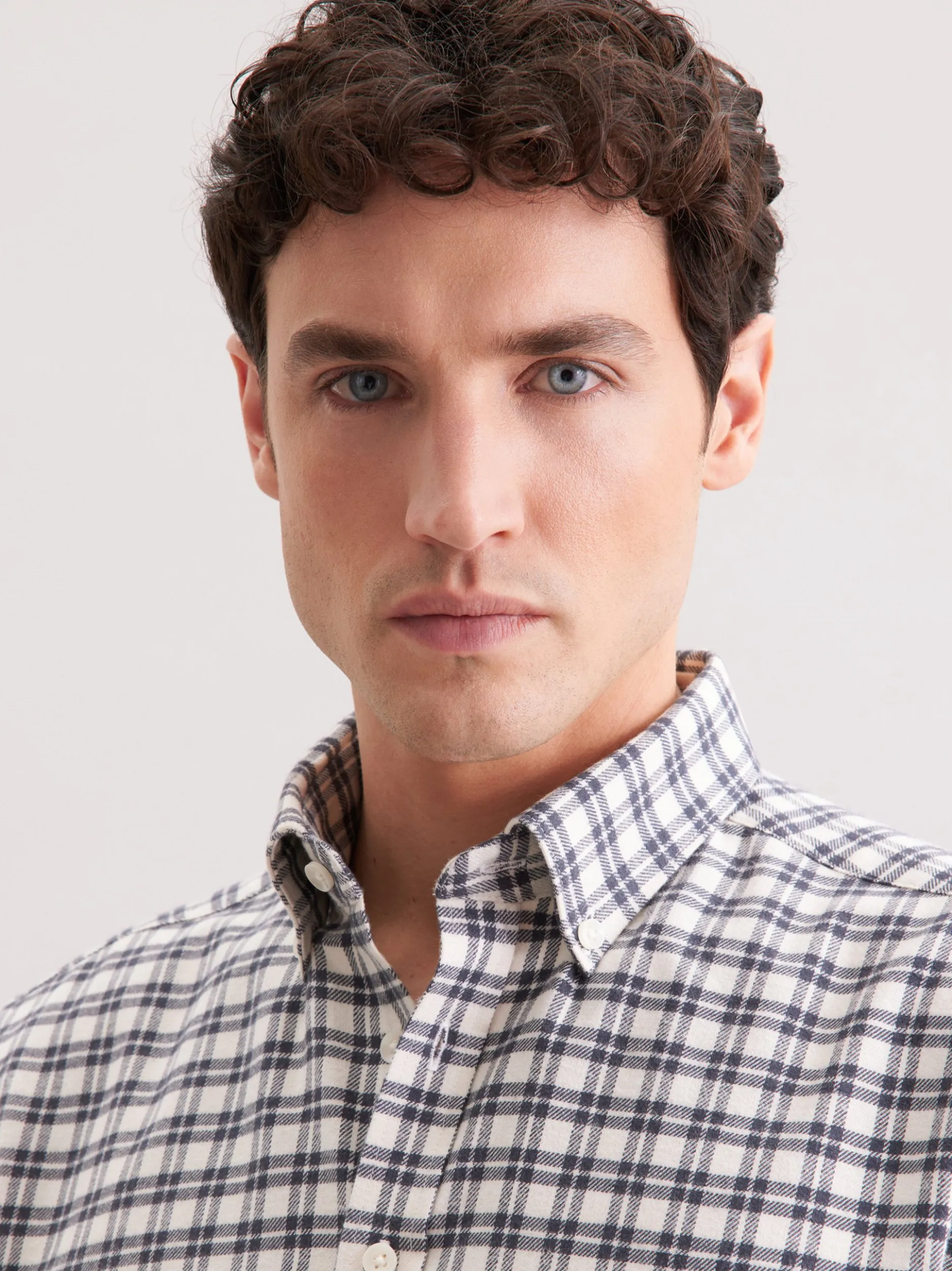 Seidensticker Herren Flanellhemd - Regular Fit in grün