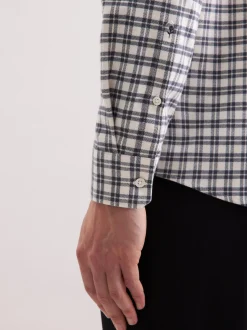 Seidensticker Herren Flanellhemd - Regular Fit in grün