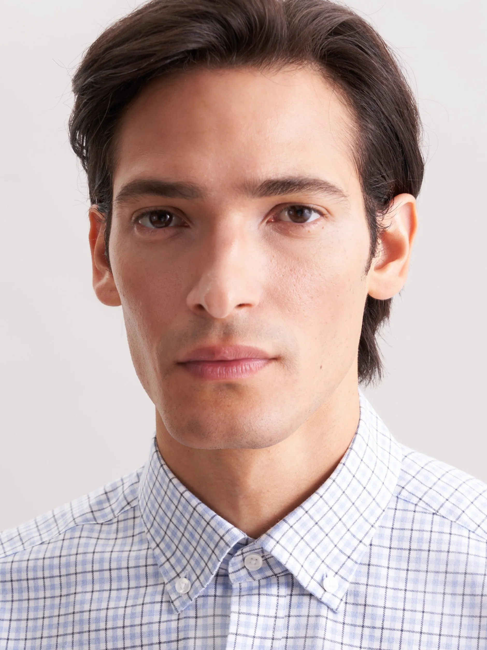 Seidensticker Herren Flanellhemd - Regular Fit in hellblau