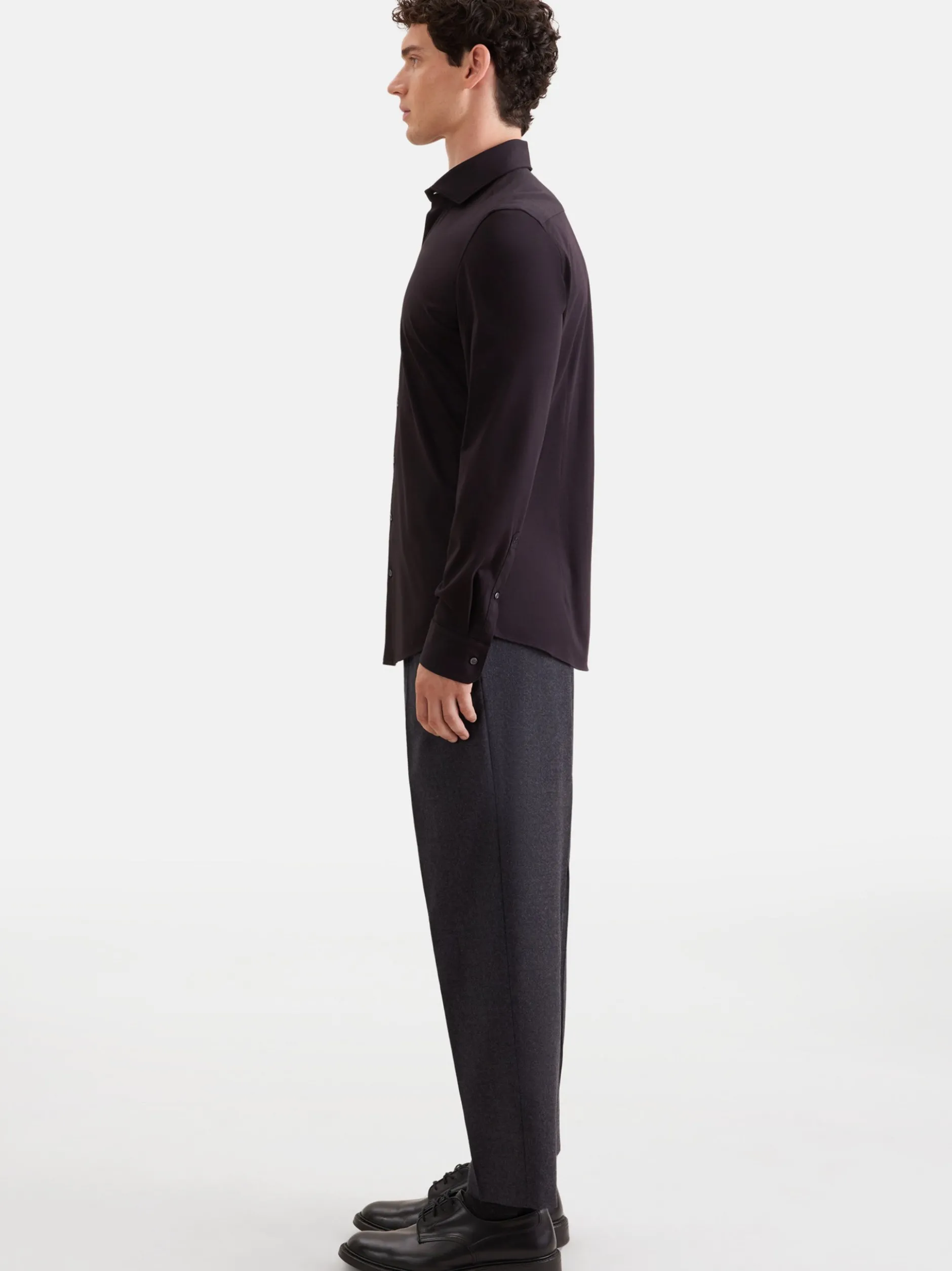 Seidensticker Herren Jerseyhemd - Shaped Fit in schwarz