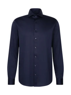 Seidensticker Herren Jerseyhemd - Regular Fit in blau