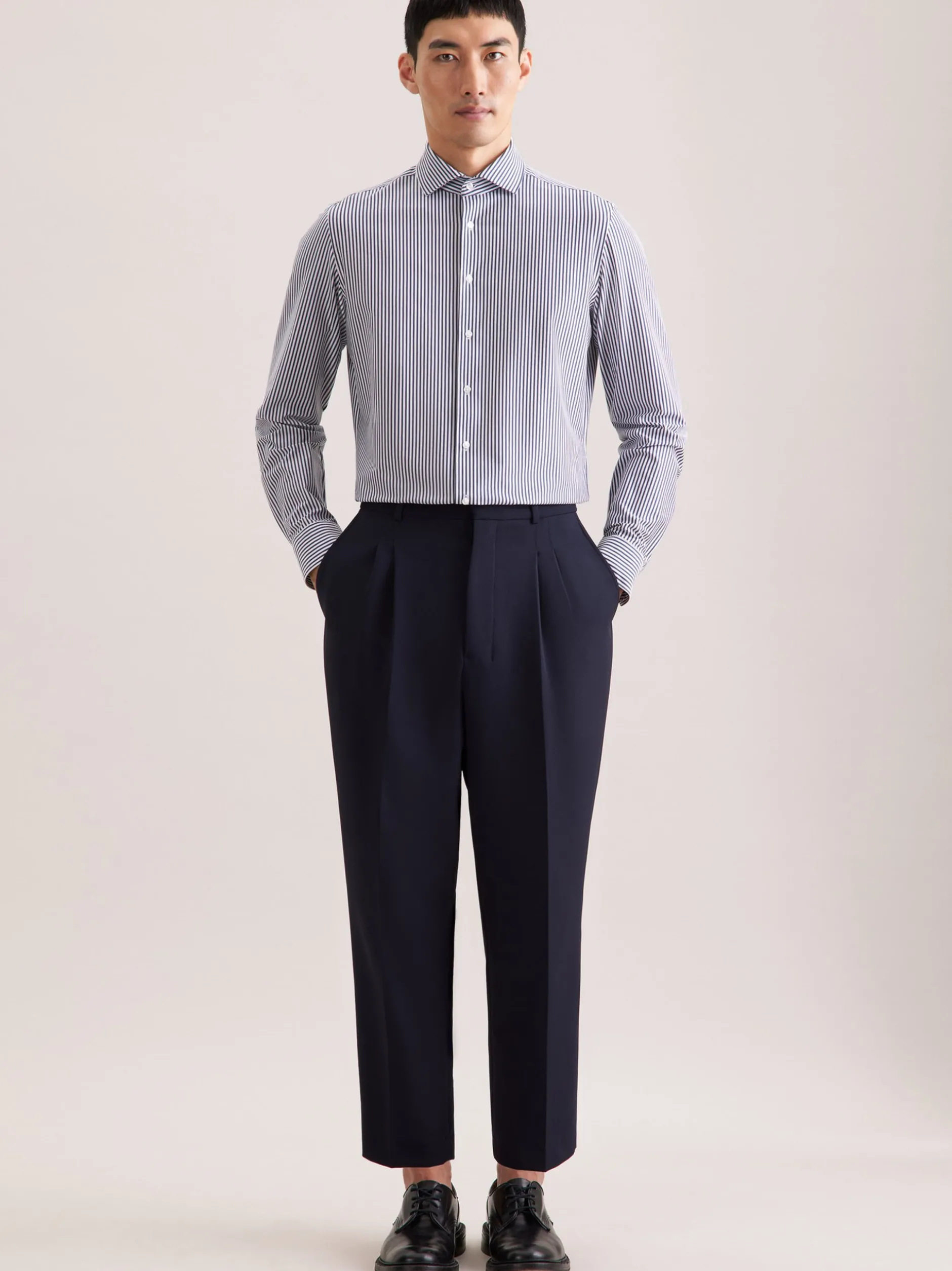 Seidensticker Herren Jerseyhemd - Shaped Fit in grau