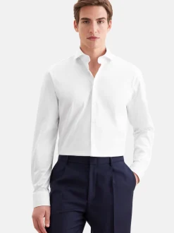 Seidensticker Herren Jerseyhemd - Regular Fit in weiß
