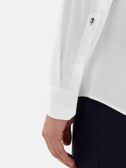 Seidensticker Herren Jerseyhemd - Regular Fit in weiß