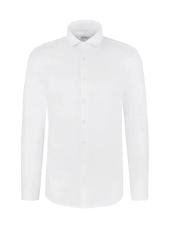 Seidensticker Herren Jerseyhemd - Regular Fit in weiß
