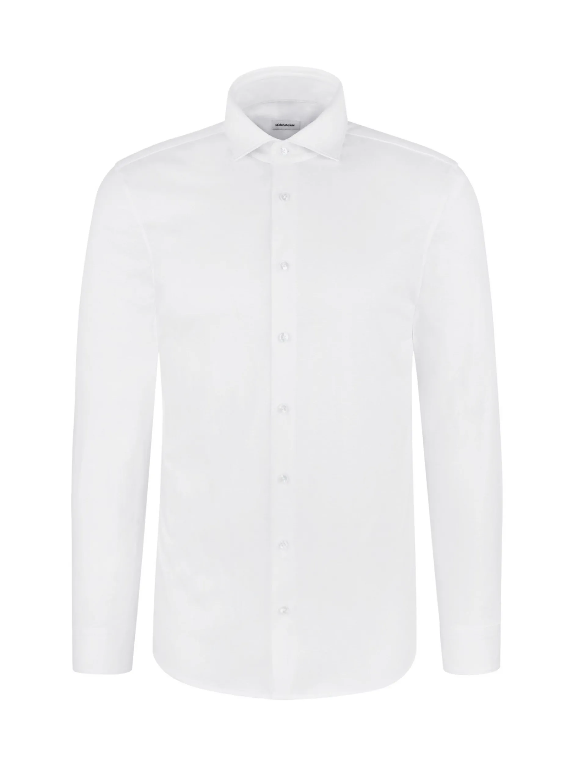 Seidensticker Herren Jerseyhemd - Regular Fit in weiß