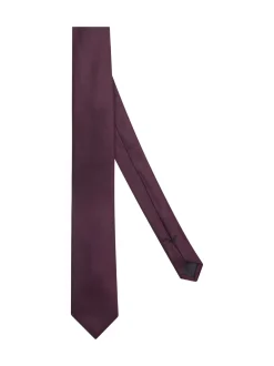 Seidensticker Herren Krawatte - Schmal (5cm) Fit in rot
