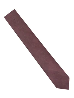 Seidensticker Herren Krawatte - Schmal (5cm) Fit in rot