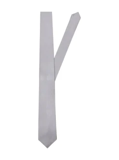Seidensticker Herren Krawatte - Breit (7cm) Fit in silber