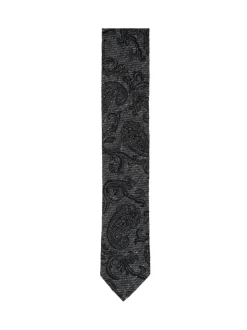 Seidensticker Herren Krawatte - Schmal (5cm) Fit in schwarz