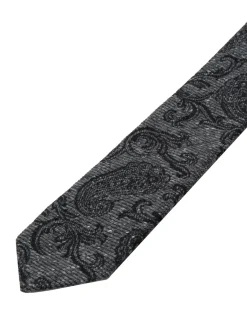 Seidensticker Herren Krawatte - Schmal (5cm) Fit in schwarz