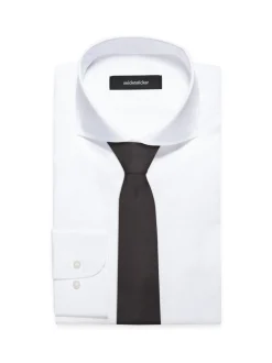 Seidensticker Herren Krawatte - Breit (7cm) Fit in anthrazit
