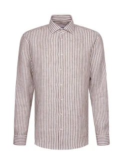 Seidensticker Herren Leinenhemd - Regular Fit in oliv