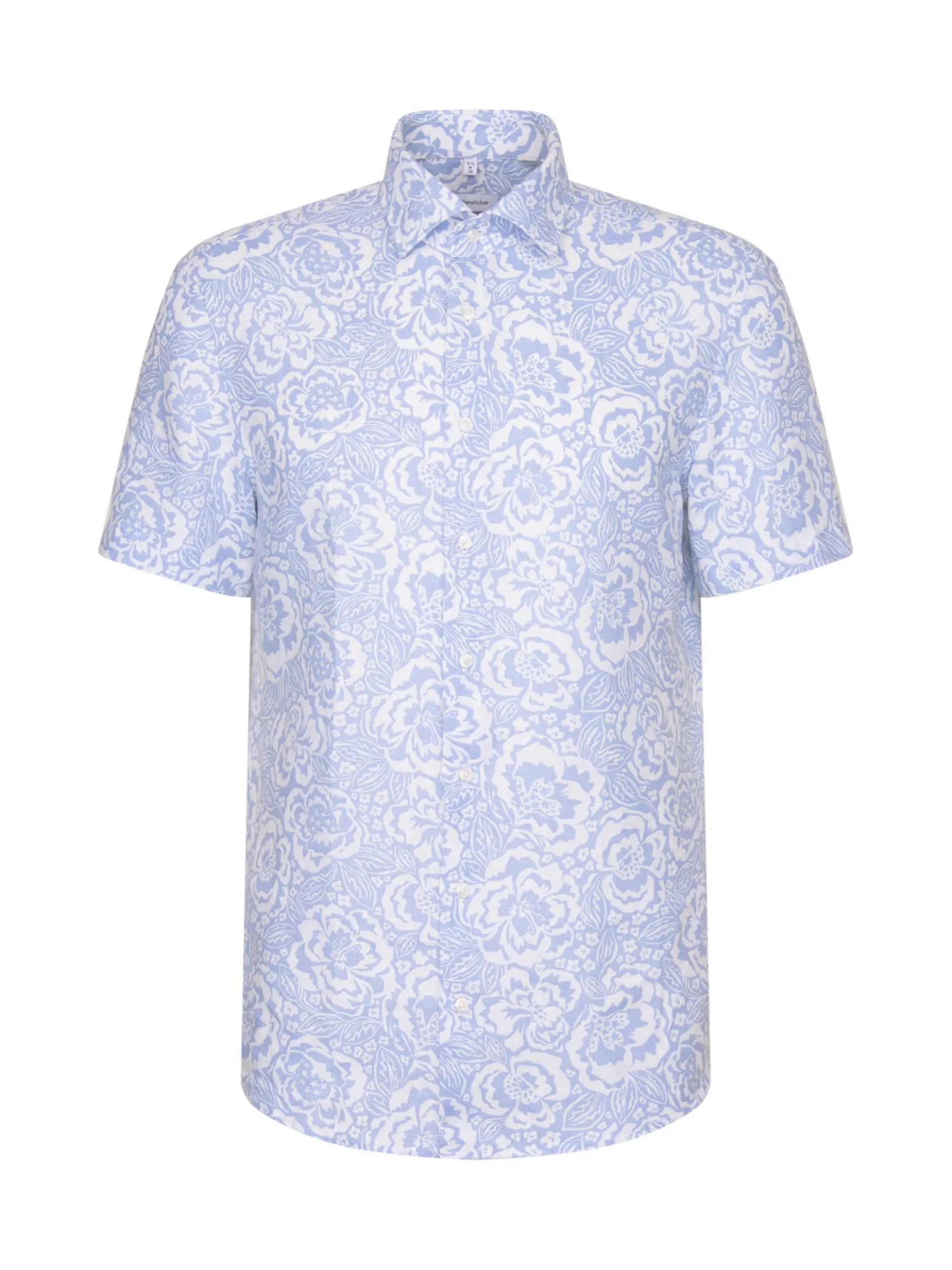 Seidensticker Herren Leinenhemd - Slim Fit in hellblau