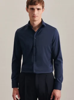 Seidensticker Herren Performance-Hemd - Slim Fit in blau