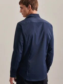 Seidensticker Herren Performance-Hemd - Slim Fit in blau
