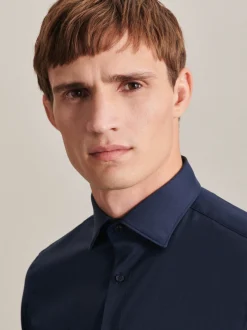 Seidensticker Herren Performance-Hemd - Slim Fit in blau