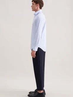 Seidensticker Herren Performance-Hemd - Slim Fit in blau