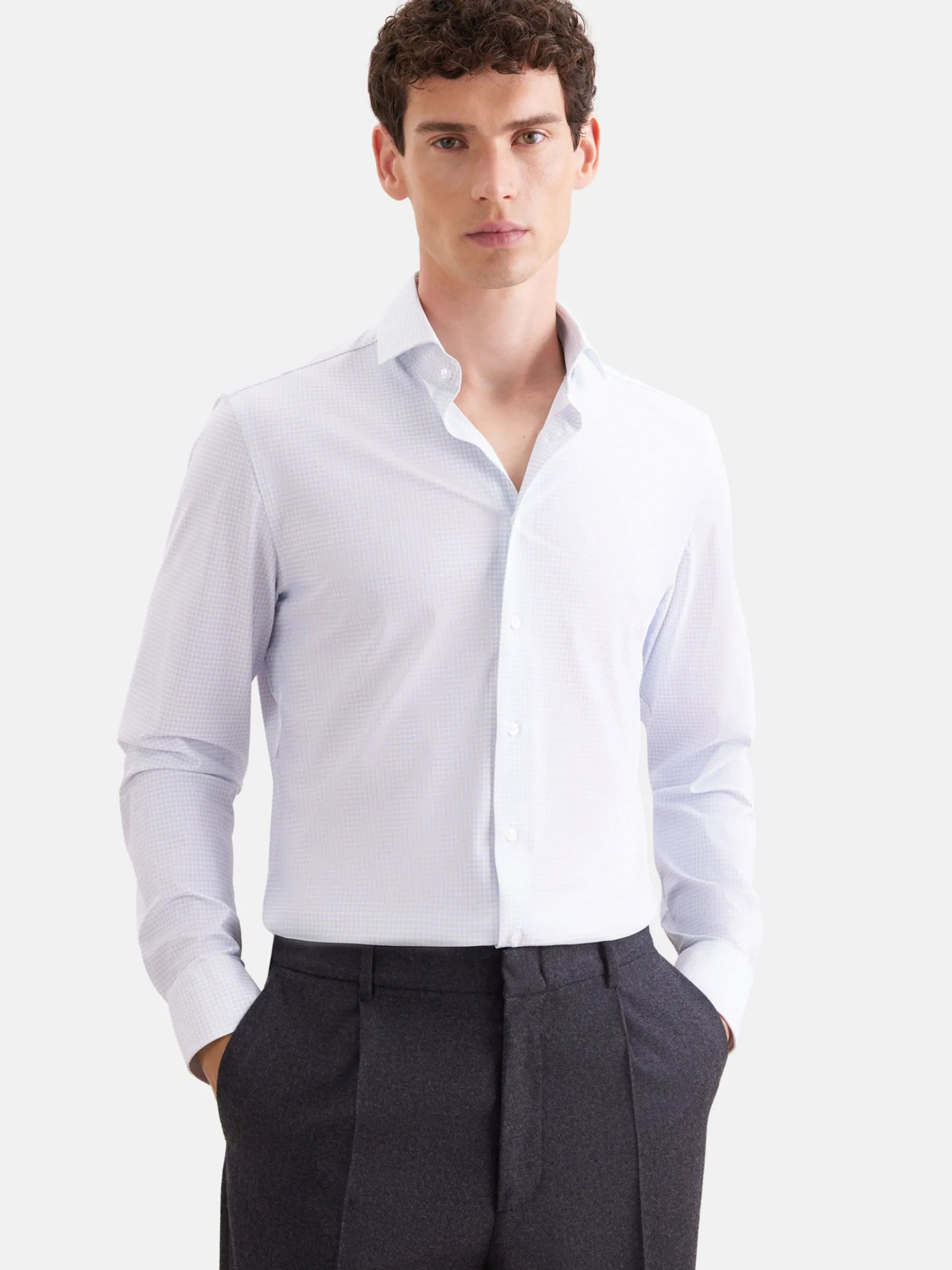 Seidensticker Herren Performance-Hemd - Slim Fit in hellblau