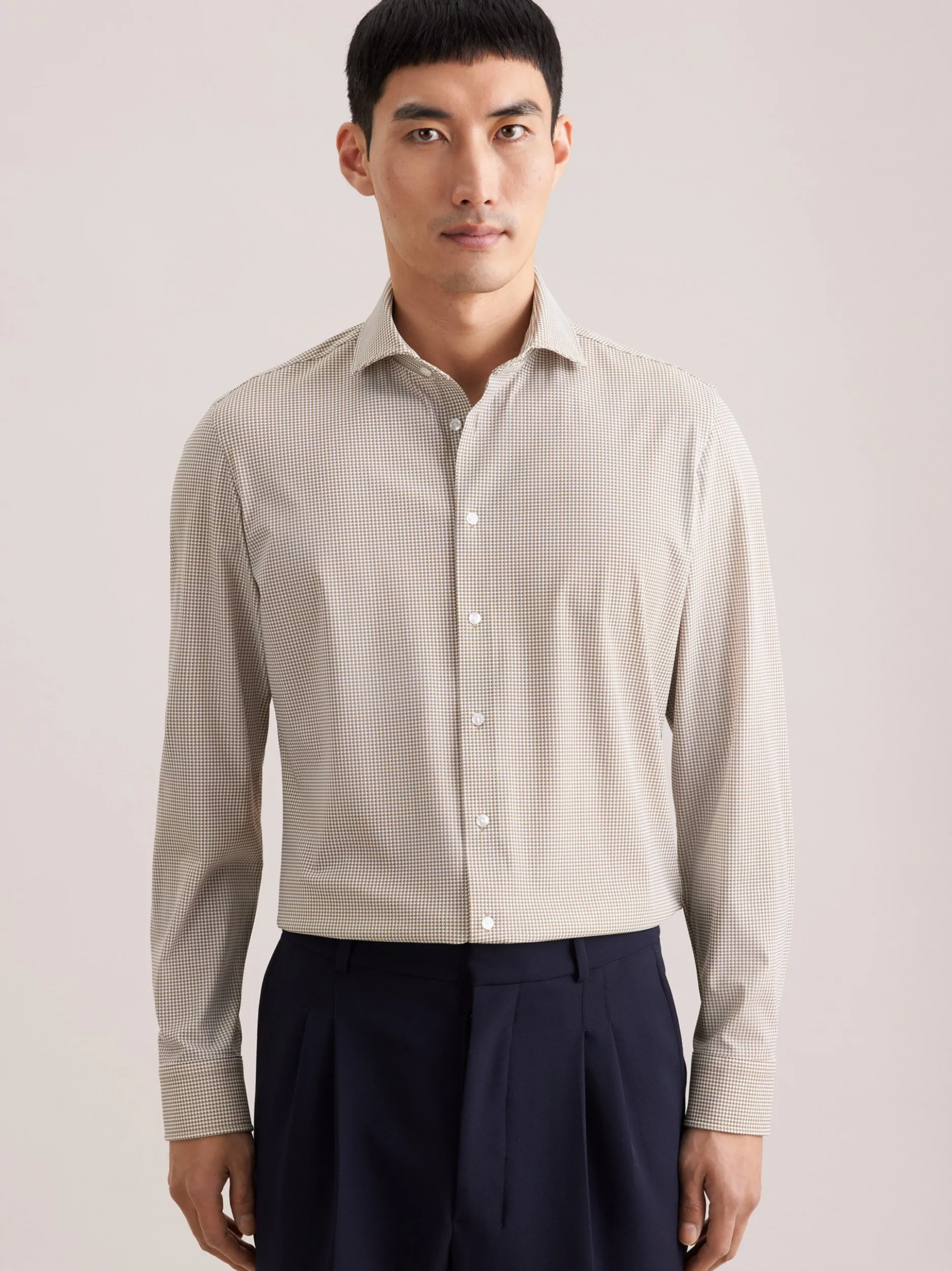 Seidensticker Herren Performance-Hemd - Slim Fit in braun
