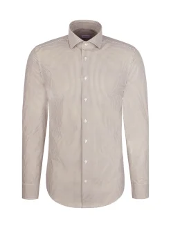 Seidensticker Herren Performance-Hemd - Slim Fit in braun